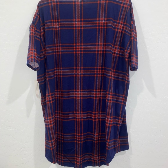 LuLaRoe Plaid Irma Tunic - Picture 3 of 3